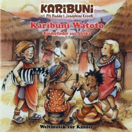 afrikanische Kinderlieder mit Liedtext im Booklet auf Deutsch und in der originalsprache.